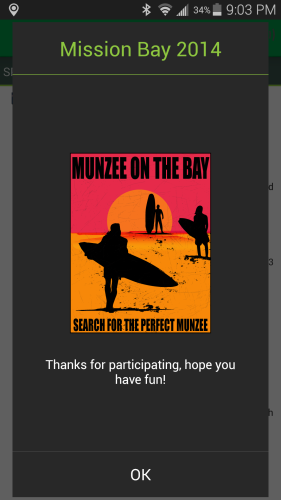 Munzee Mission Bay Event